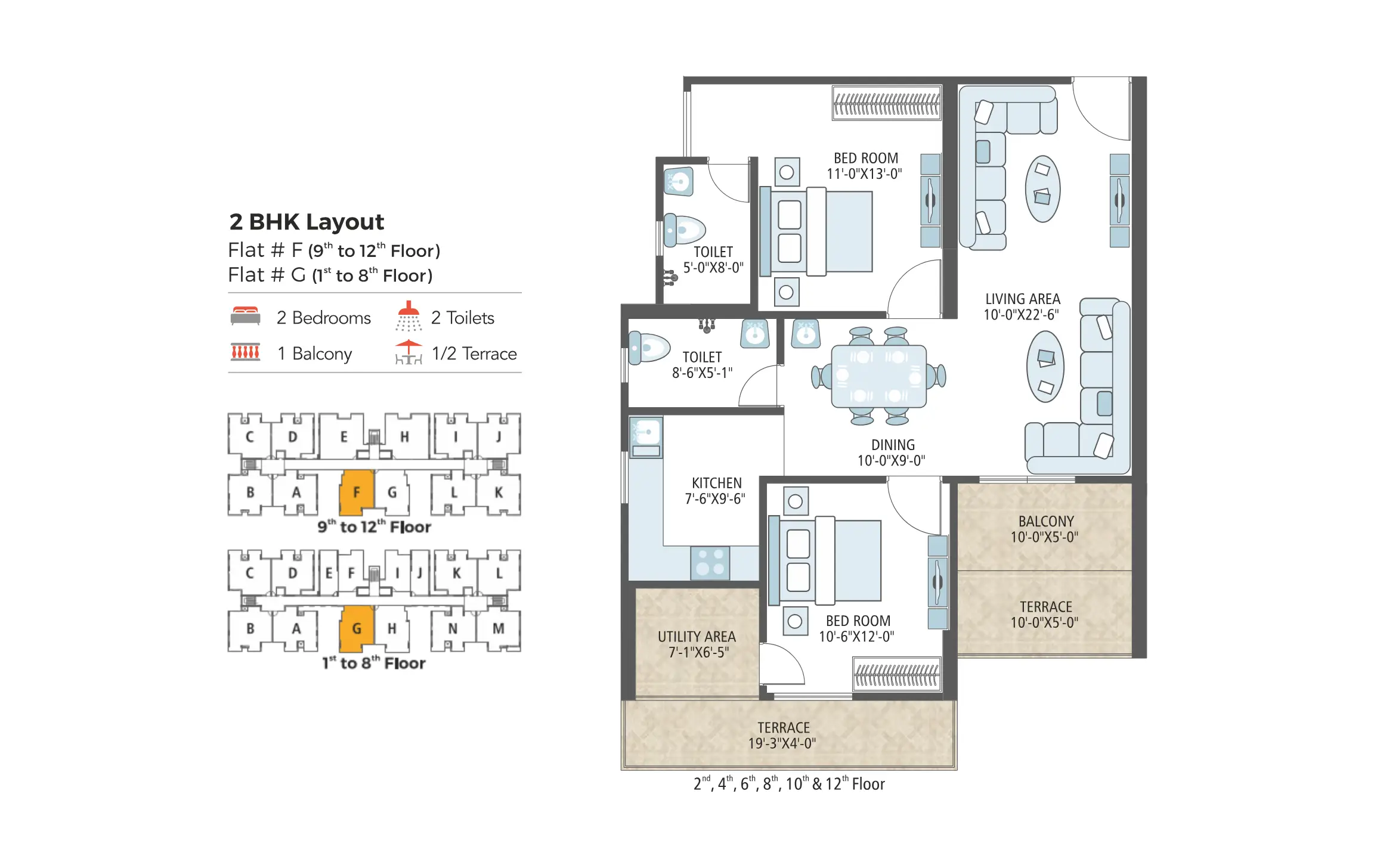 2 BEDROOM (TYPE A)
