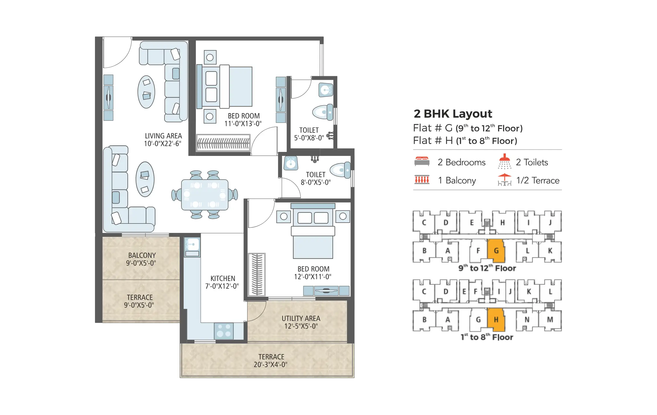 2 BEDROOM (TYPE C)